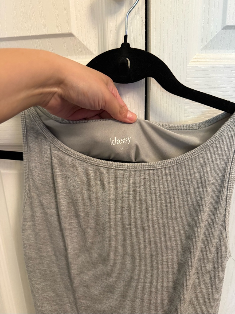 Klassy Network Light Gray Ribbed Tank - Picture 4 of 5